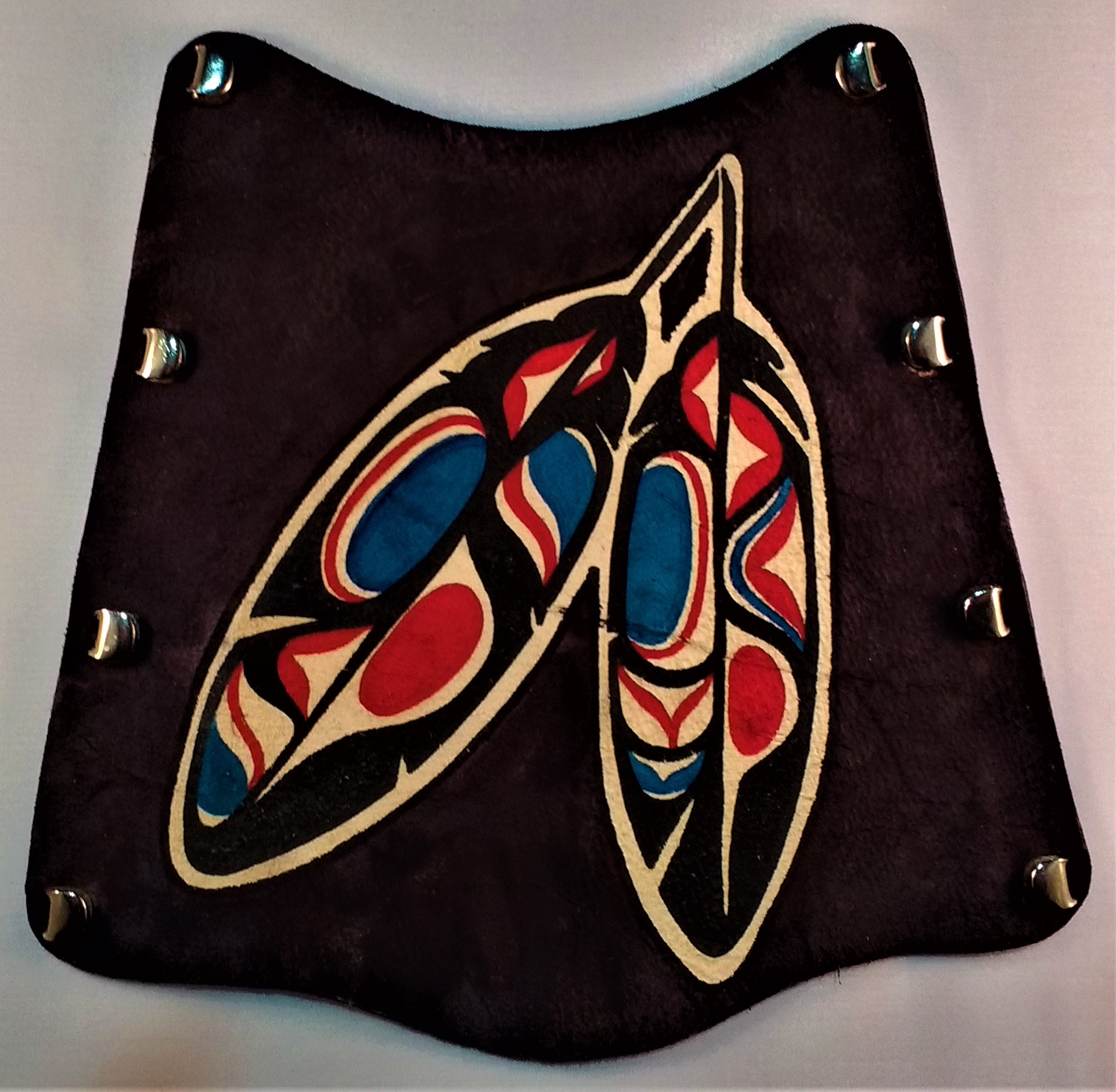 Jackalope Dragun Shield Armschutz - Weiches Leder Mit Ornament Für Bogenschießen